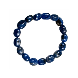 Bracelet, sodalite, pépites de 10 à 12 mm