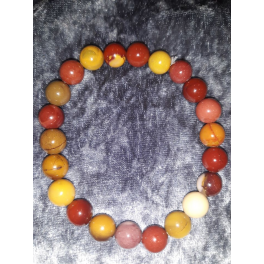 BRACELET MOKAITE BOULES 10MN