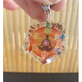 Pendentif Orgonite - Octogone Chakra