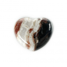 Coeur bulbe, sardonyx, 4,5 cm