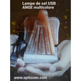 Lampe de Sel USB - Ange (Multicolore) 