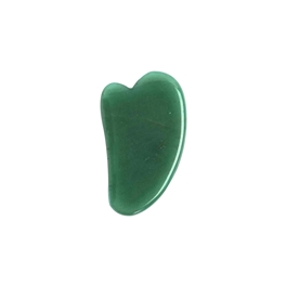 Aventurine Gua Sha environ 7,5 x 4,5 cm