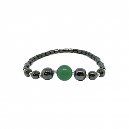 Bracelet hématite + aventurine 