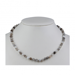 Collier en agate, 06mm / longueur 45cm