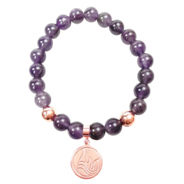 AMETHYSTE Bracelet et Pendentif Dosha