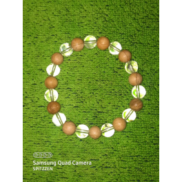 Bracelet Cristal de roche / Palo Santo