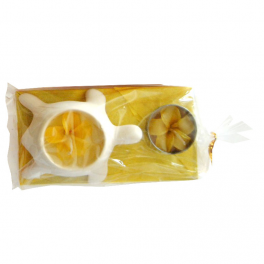 Tortue bougie jaune