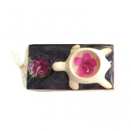 Tortue bougie violet   